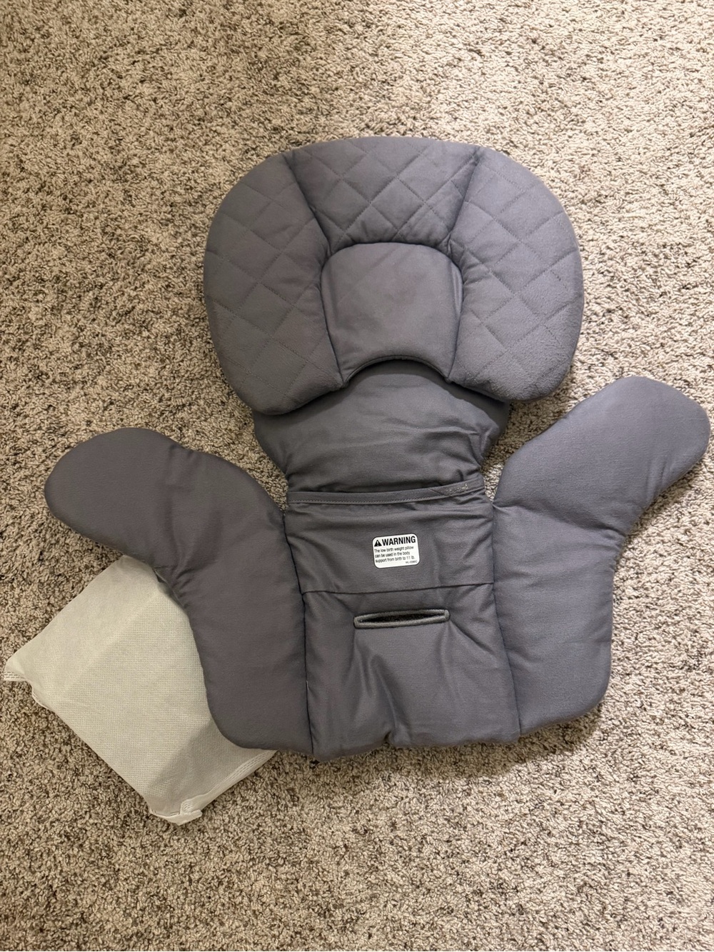 Nuna - Gray Infant Head & Body Support Insert for Carrier